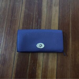 Coach Lavender Purple Accordion Wallet